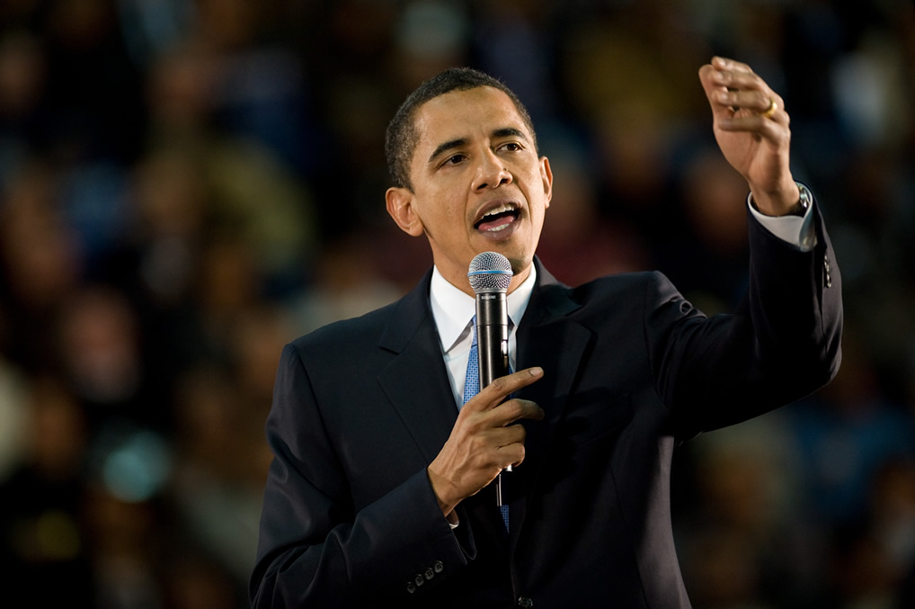 Barak Obama demonstrates good use of voice