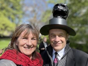 Debbie Chatting with Chris Packham